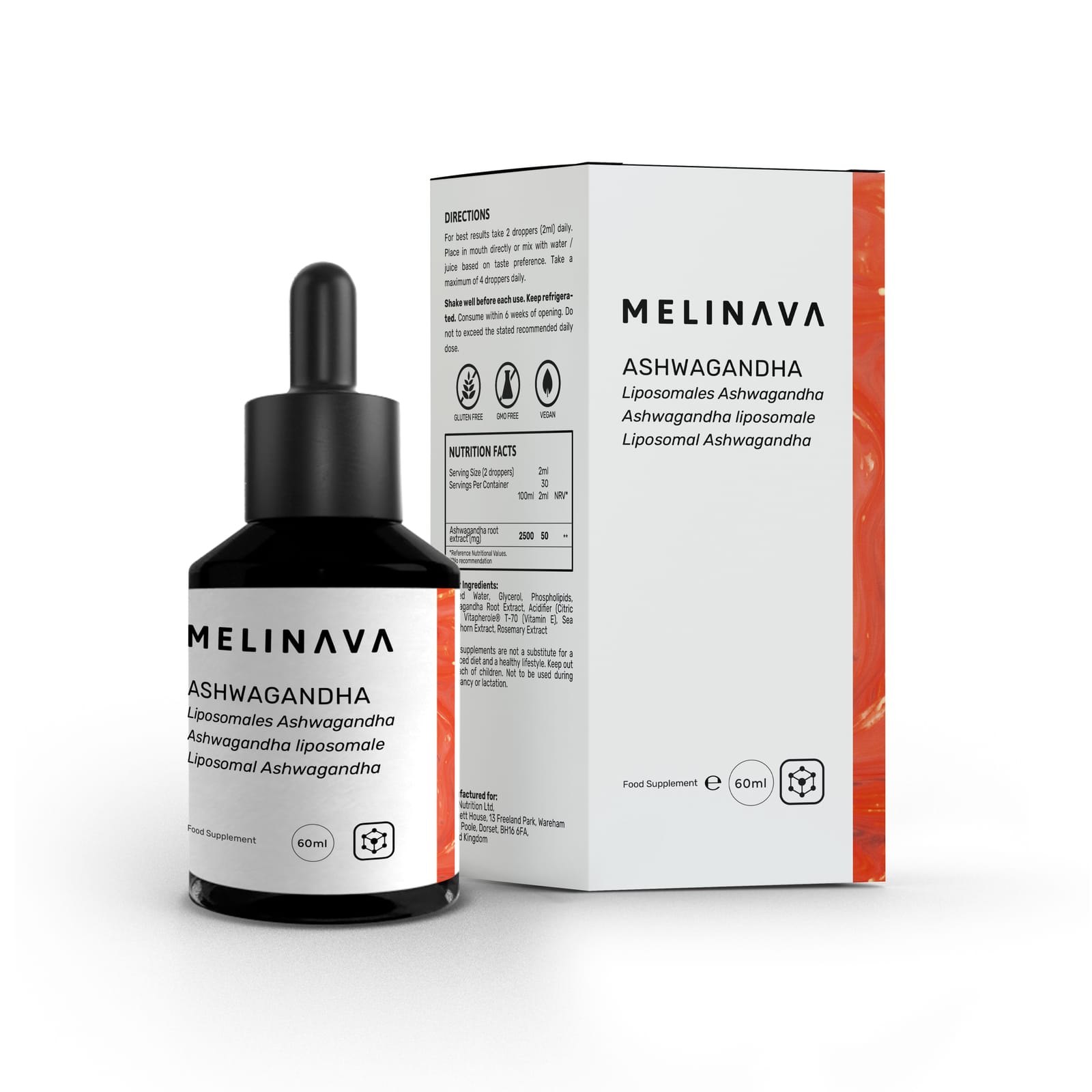 MELINAVA Ashwagandha - Liquido