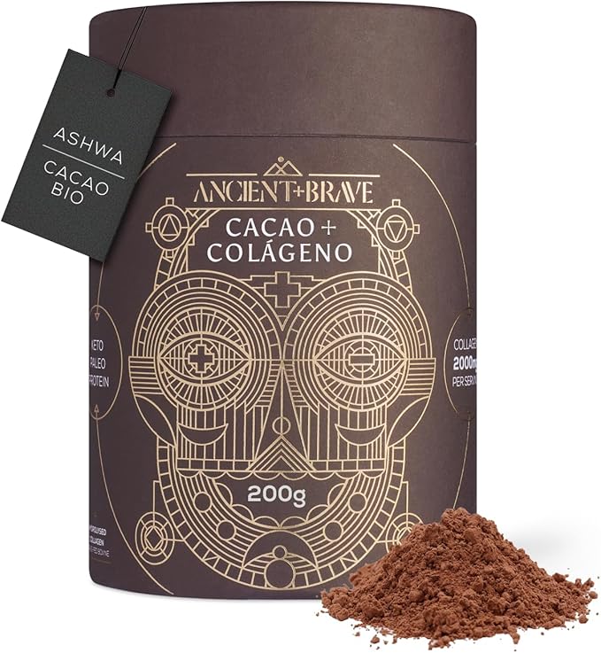 Ancient + Brave Cacao + Colágeno – bote de 200 g