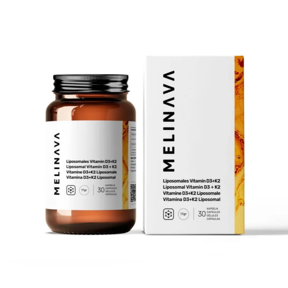 MELINAVA Vitamina D3 + K2 (Cápsulas)