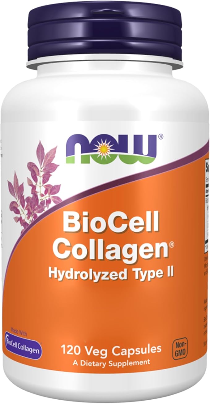 now BioCell Collagen hidrolizado tipo II – bote de 120 cápsulas