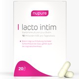 Envase de Nupure lacto intim con 20 cápsulas